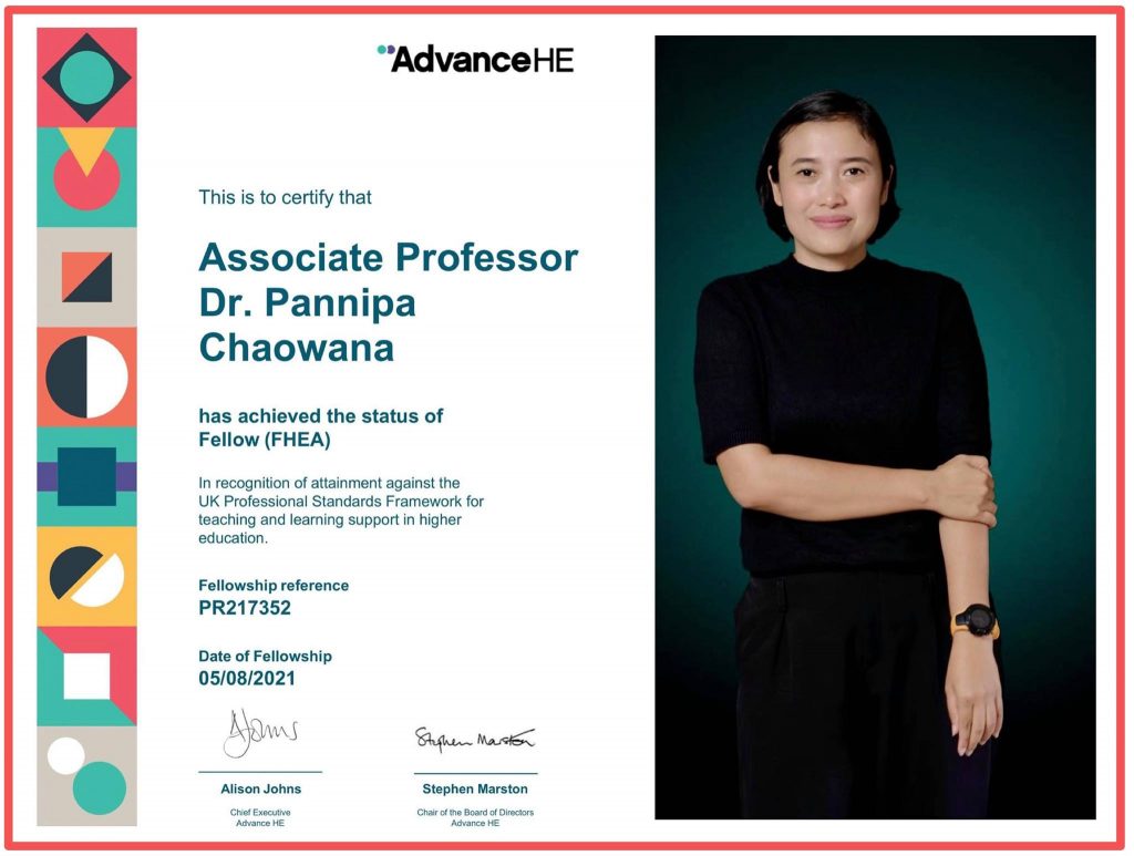 ขอแสดงความยินดีกับ รศ.ดร.พรรณนิภา เชาวนะ อาจารย์ประจำหลักสูตรปิโตรเคมีและพอลิเมอร์ ในโอกาสที่ได้รับประกาศนียบัตรรับรองในระดับ Fellowอ