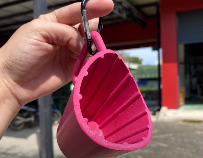 “ถ้วยยางป้องกันการสัมผัสลูกบิด” งานวิจัย