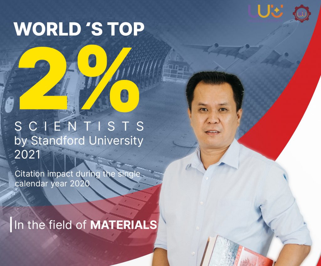 อาจารย์วิศวะ ม.วลัยลักษณ์ ติดอันดับใน World’s Top 2% Scientists จากการจัดอันดับโดย Stanford University ปี 2021
