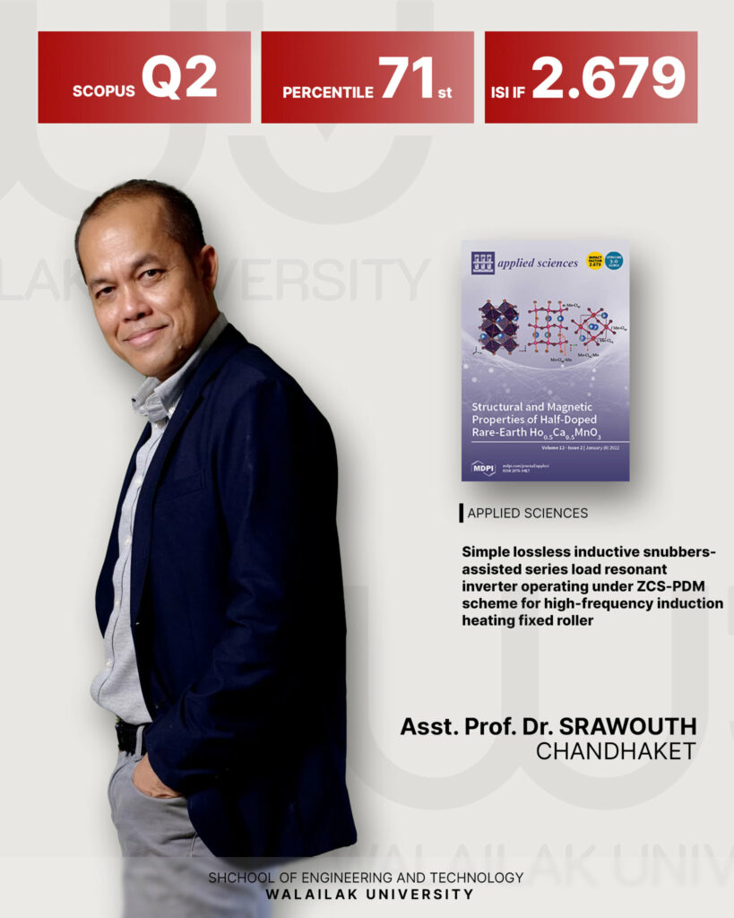 ขอแสดงความยินดีกับอาจารย์วิศวะฯ ที่มีผลงานตีพิมพ์ในฐานข้อมูล Scopus ประจำเดือนมกราคม 2565