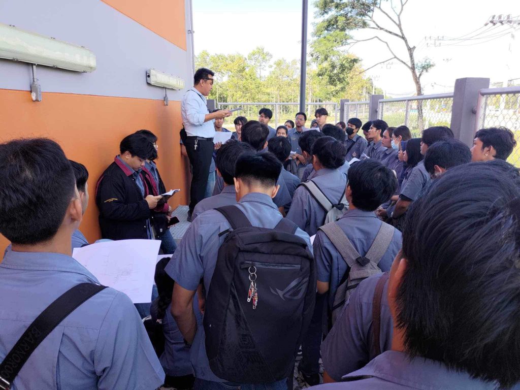 เรียนรู้นอกห้องเรียนระบบไฟฟ้า ณ สถานีไฟฟ้า Indoor GIS ระบบ 115-33kv มหาวิทยาลัยวลัยลักษณ์