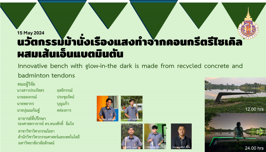 เจ๋ง! นักศึกษาวิศวะฯโยธา ม.วลัยลักษณ์ คว้า “รางวัล”การประกวดปริญญานิพนธ์ จากสมาคมคอนกรีตแห่งประเทศไทย