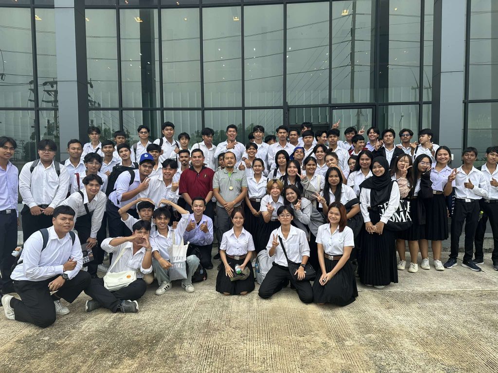 นักศึกษาหลักสูตรวิศวกรรมไฟฟ้าทัศนศึกษาดูงาน สถานีหาดกังหัน 3 จังหวัดนครศรีธรรมราช