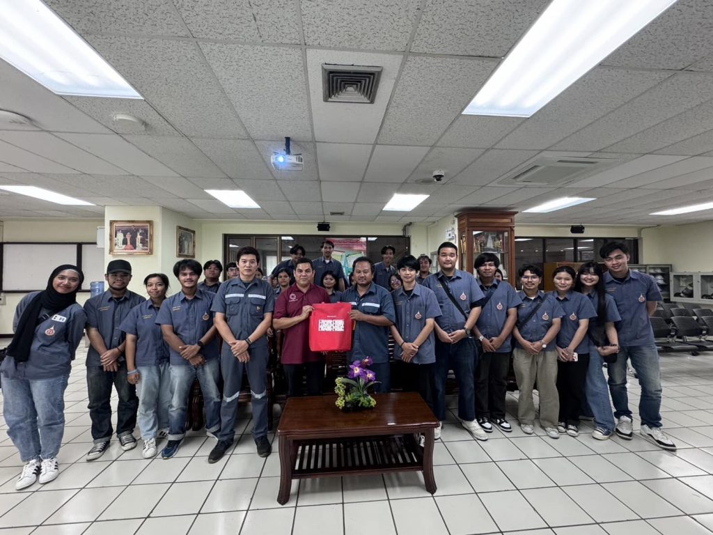 นักศึกษาวิศวกรรมไฟฟ้า ทัศนศึกษาดูงาน ณ การไฟฟ้าฝ่ายผลิตแห่งประเทศไทย เขื่อนรัชชประภา จังหวัดสุราษฎ์ธานี