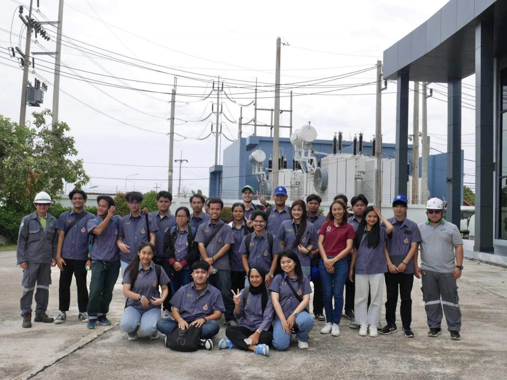 นักศึกษาหลักสูตรวิศวกรรมไฟฟ้า ทัศนศึกษาดูงาน สถานีหาดกังหัน 3 จังหวัดนครศรีธรรมราช