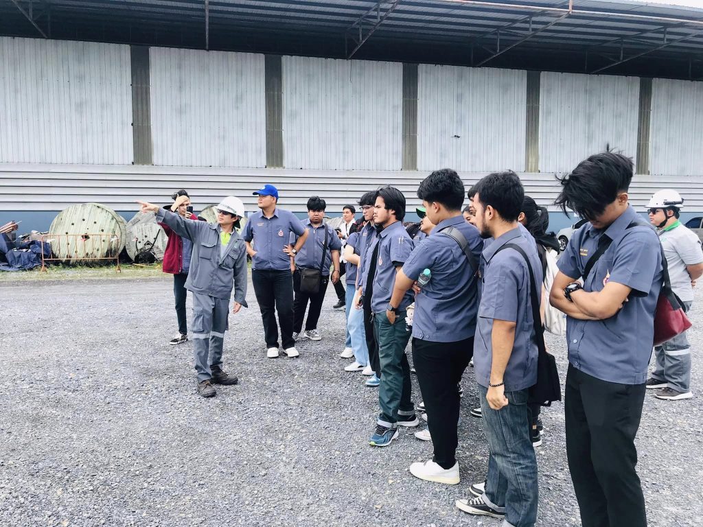 นักศึกษาหลักสูตรวิศวกรรมไฟฟ้า ทัศนศึกษาดูงาน สถานีหาดกังหัน 3 จังหวัดนครศรีธรรมราช