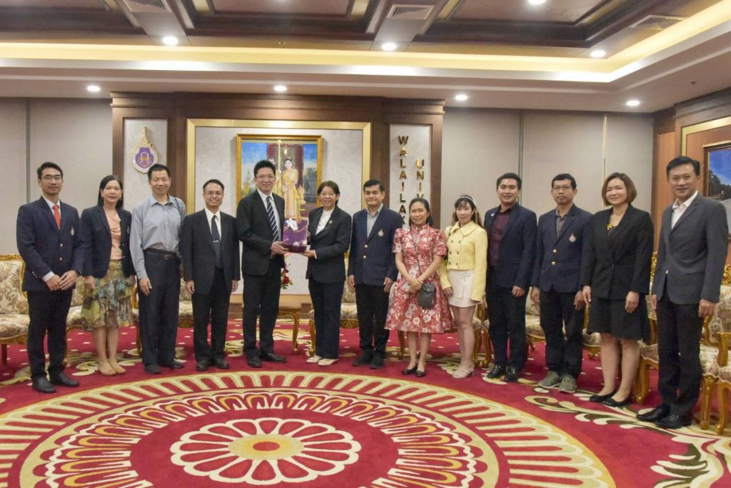 สำนักวิชาวิศวกรรมศาสตร์และเทคโนโลยี มหาวิทยาลัยวลัยลักษณ์ ต้อนรับ Professor Guo-En Chang และคณะ จากมหาวิทยาลัย National Chung Cheng (CCU) ประเทศไต้หวัน เพื่อหารือเกี่ยวกับความร่วมมือระยะยาวในการสหกิจศึกษาในไต้หวัน การวิจัย และโครงการแลกเปลี่ยนนักศึกษา